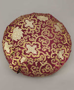 Plum Brocade Zafu Cushion