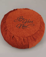 Rust Chenille Zafu Meditation Cushion