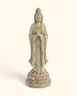 Serene Praying Kuan Yin Statue