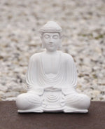 White Buddha Serene Statue