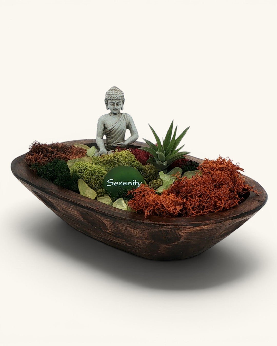 Serenity Buddha Terrarium Live Plant