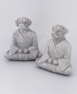 Resin Meditating Dog Statues