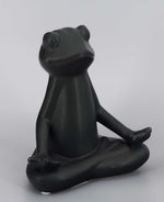 Black Ceramic Yoga Frogs