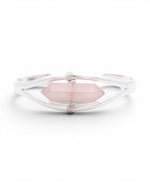 Rose Quartz Point Cuff Bracelet