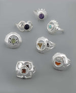 Sterling Silver Chakra Gemstone Ring