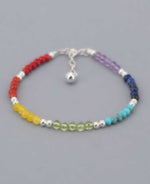 Sterling Silver Chakra Bracelet