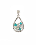 Blue Gemstone Silver Pendant