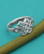 Sterling Silver Infinite Knot Ring