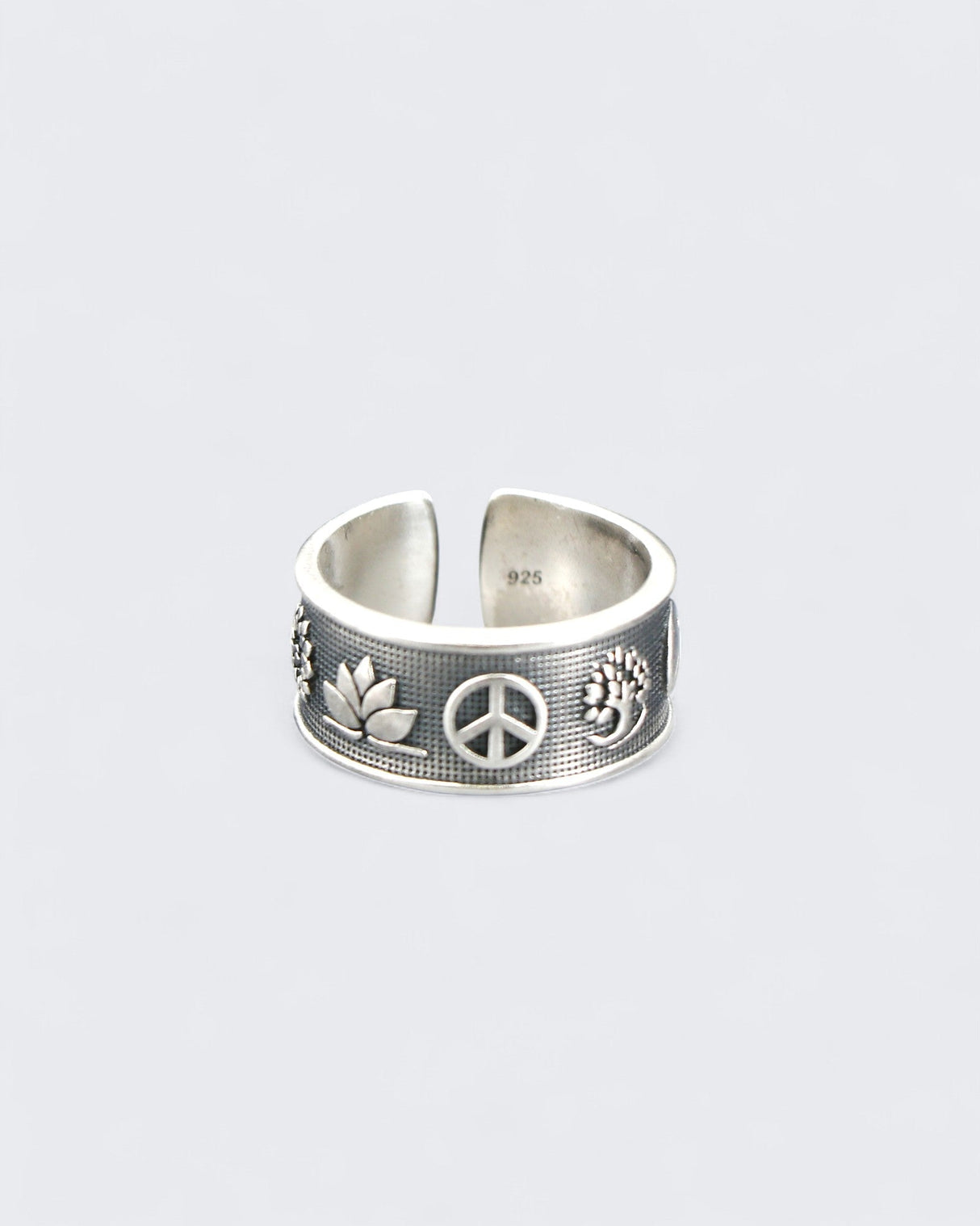 Sterling Silver Intention Symbol Ring