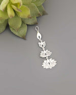 Sterling Silver Lotus Pendant