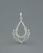 Sterling Silver Lotus Pendant