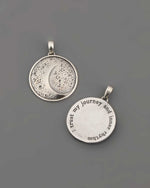 Moon Phase Silver Pendant