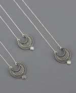Sterling Silver Moon Phase Necklace