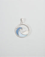Sterling Silver Ocean Wave Pendant