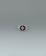 Pink Tourmaline Silver Ring