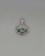 Ruby Zoisite Silver Pendant