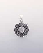 Sterling Silver Tibetan Om Pendant