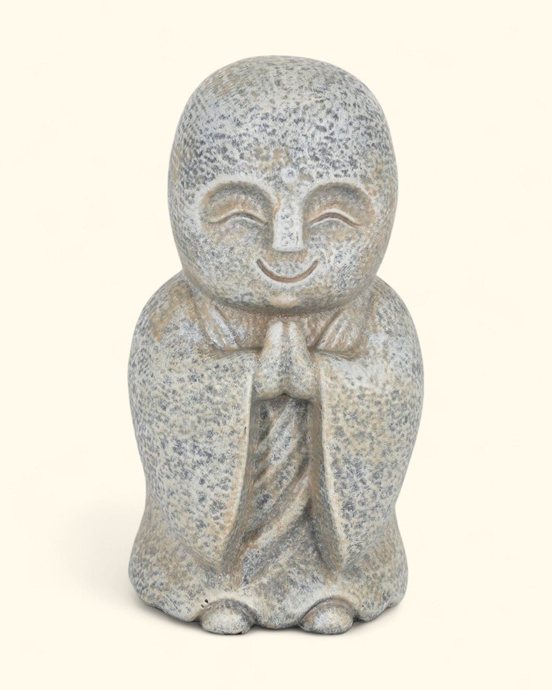 Textured Jizo Namaste Statue