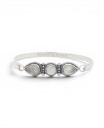 Three Stone Moonstone Bracelet