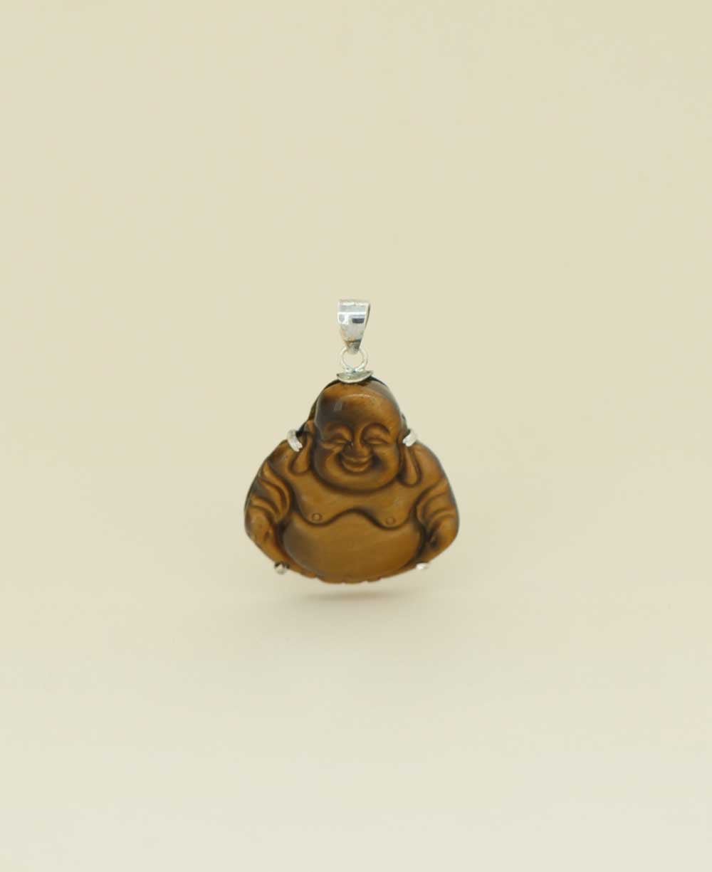 Tiger's Eye Buddha Pendant