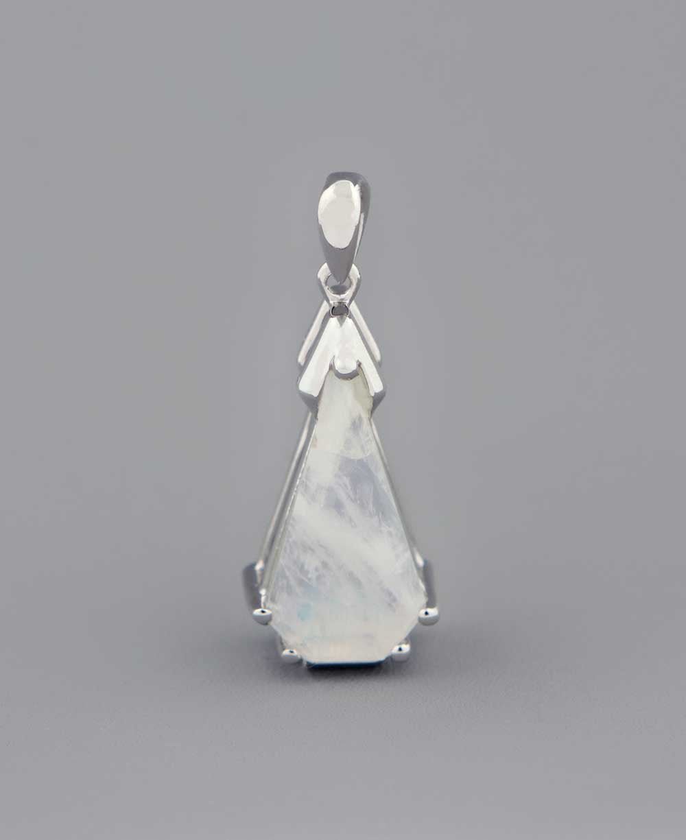 Rainbow Moonstone Tower Pendant