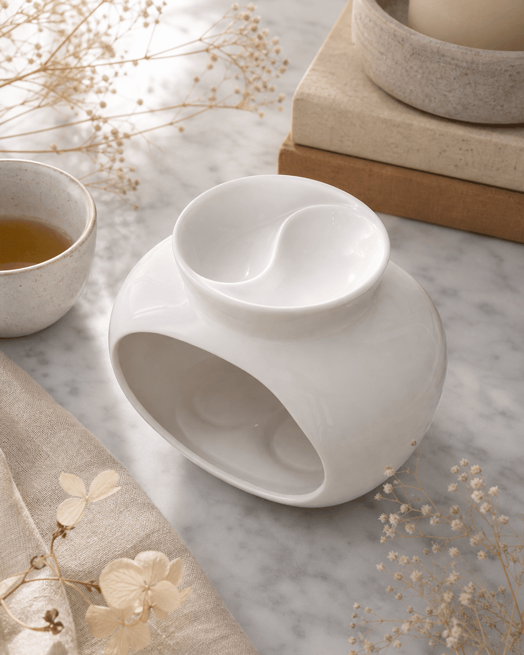 Yin Yang Ceramic Wax Burner