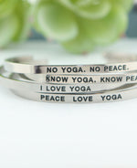 Yoga Love Cuff Bracelet