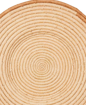 Raffia and Sweetgrass Fibers Charger Trivet or Wall Decor - Trivets