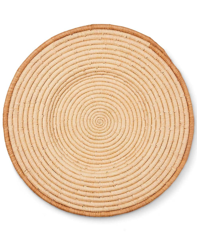 Raffia and Sweetgrass Fibers Charger Trivet or Wall Decor - Trivets