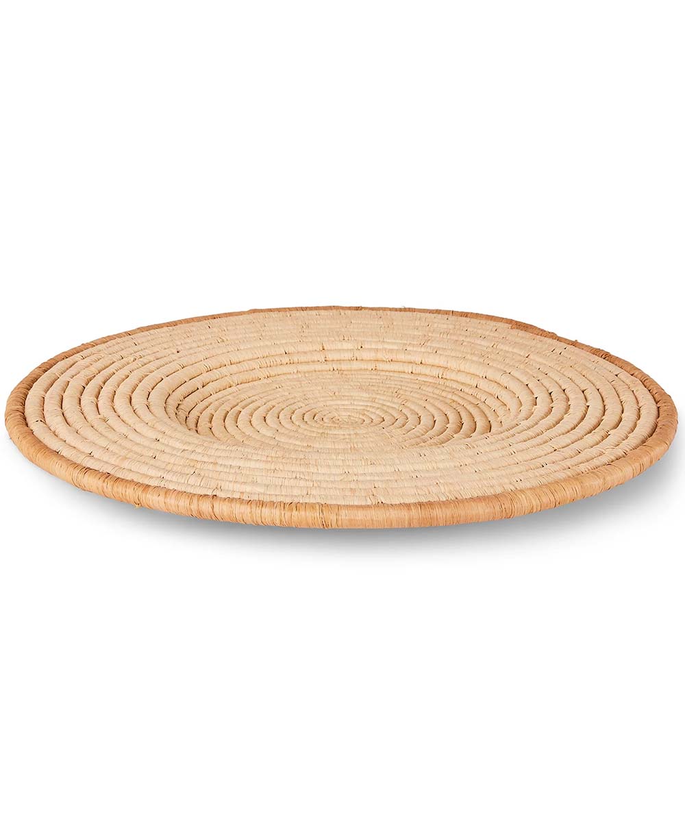 Raffia and Sweetgrass Fibers Charger Trivet or Wall Decor - Trivets