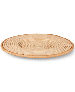 Raffia and Sweetgrass Fibers Charger Trivet or Wall Decor - Trivets