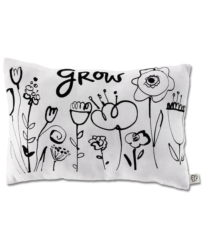 Secret Message Throw Pillow, Grow - Home