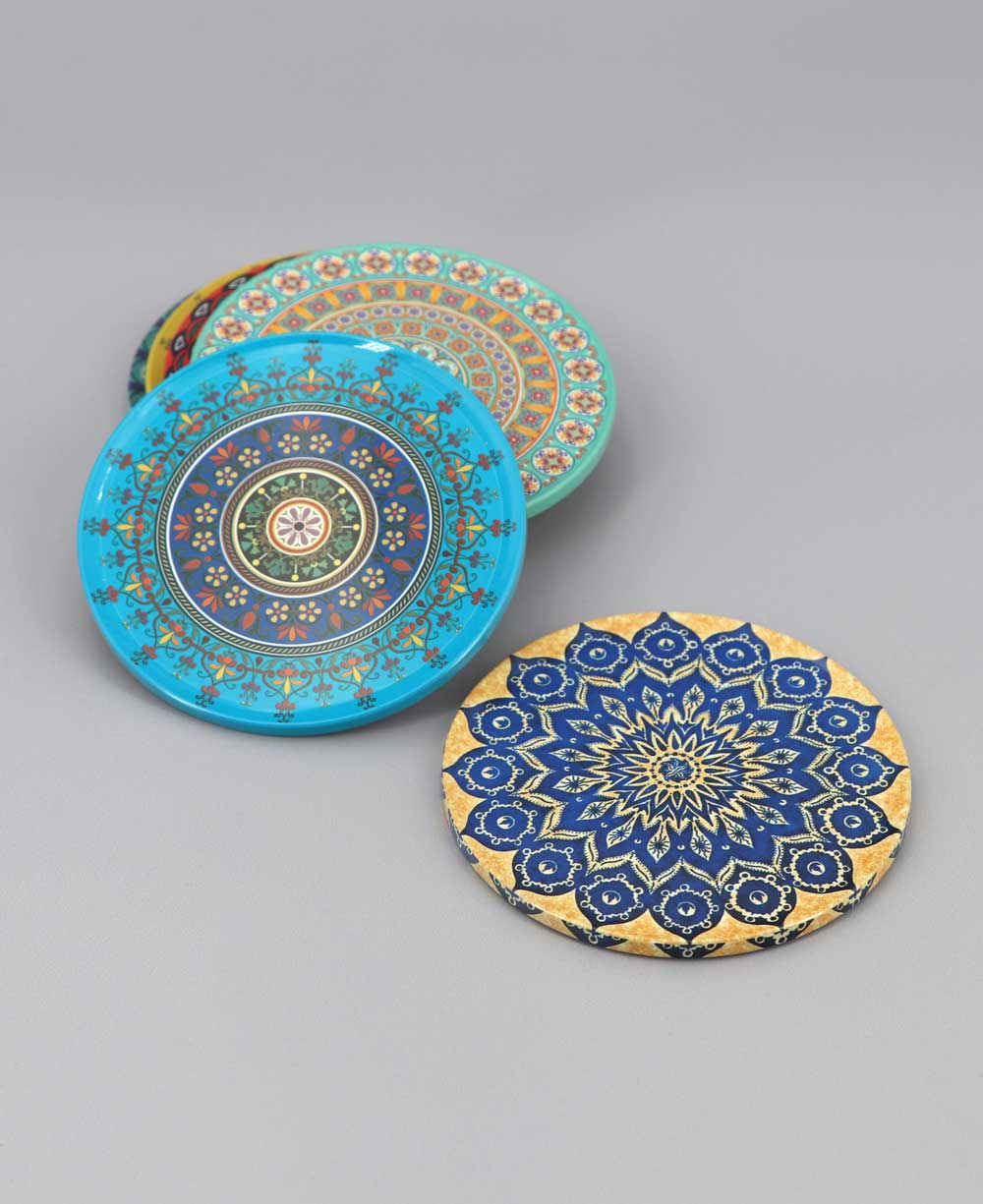 Set of 6 Mandala Coasters - Coasters