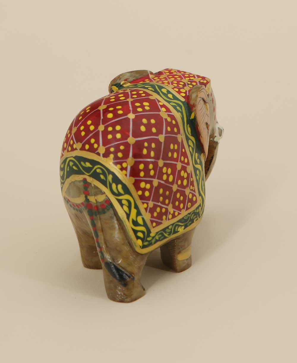 Small Handmade Elephant Sculpture, India - Statues