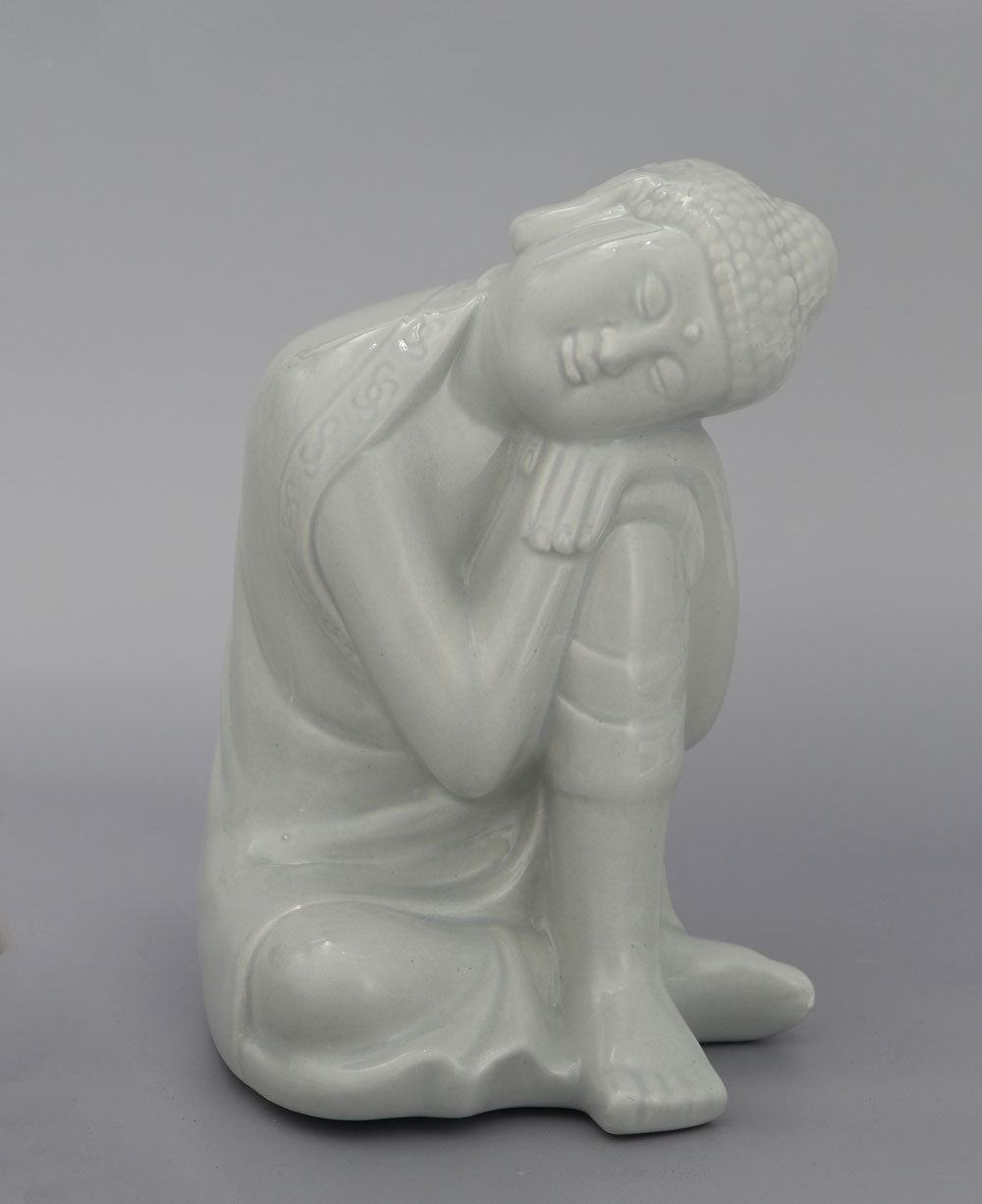 Small Resting Buddha Ceramic Statue - Sculptures & Statues