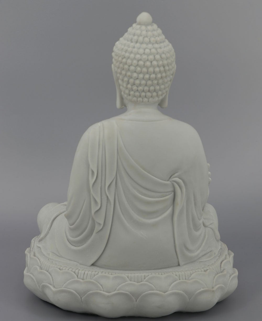 Soft Grey Medicine Buddha Garden Statue - Sculptures & Statues