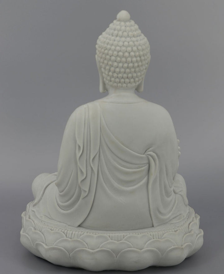 Soft Grey Medicine Buddha Garden Statue - Sculptures & Statues