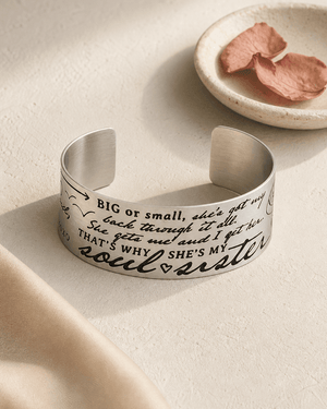 Soul Sister Inspirational Cuff Bracelet - Bracelets