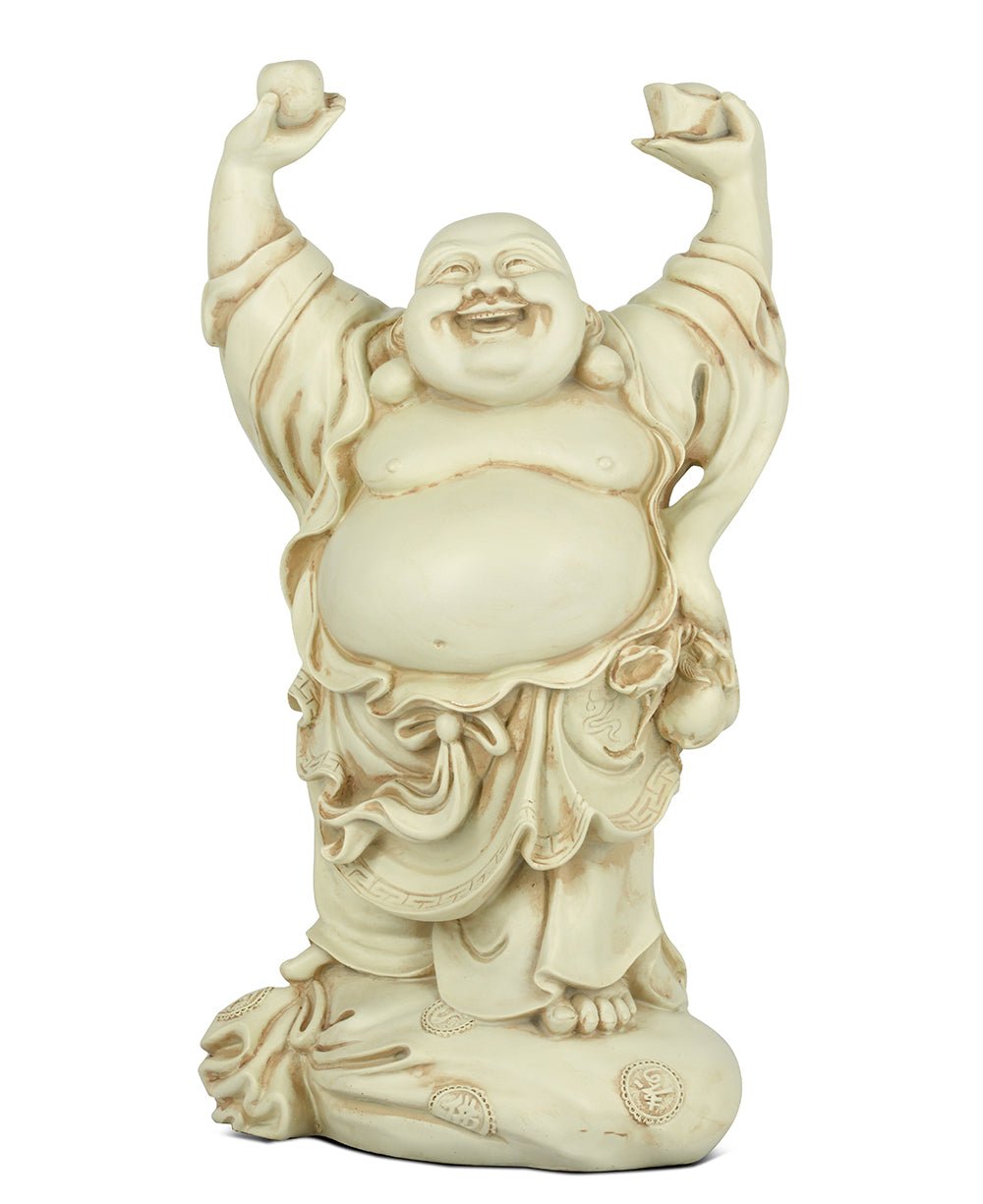 Standing Happy Buddha Statue - Sculptures & Statues