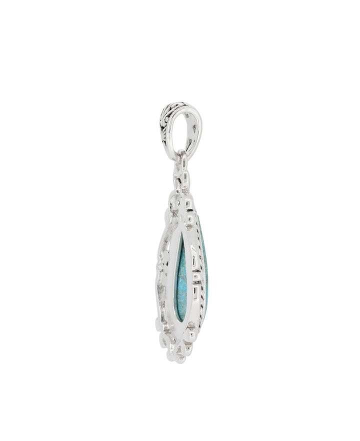 Sterling Silver Chrysocolla Pendant - Charms & Pendants