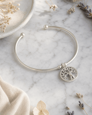 Sterling Silver Premium Tree of Life Charm Bracelet - Bracelets