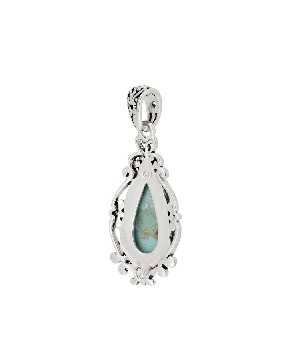 Sterling Silver Turquoise Pendant - Charms & Pendants