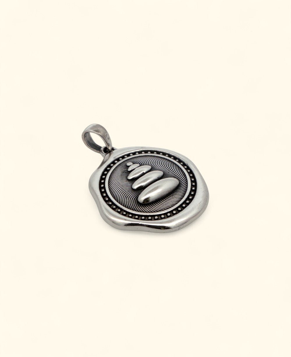 Sterling Silver Zen Cairn Stack Pendant - Pendant