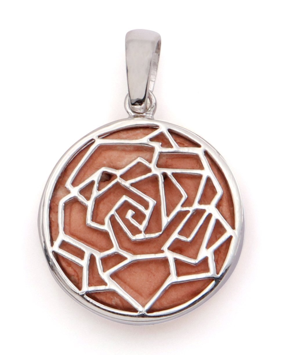 Stop and Smell the Roses Sterling Silver Pendant - Pendants