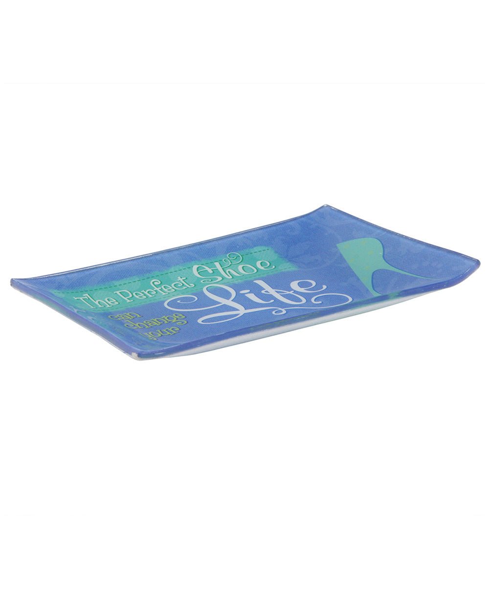 The Perfect Shoe Glass Cinderella Tray - Decorative Trays