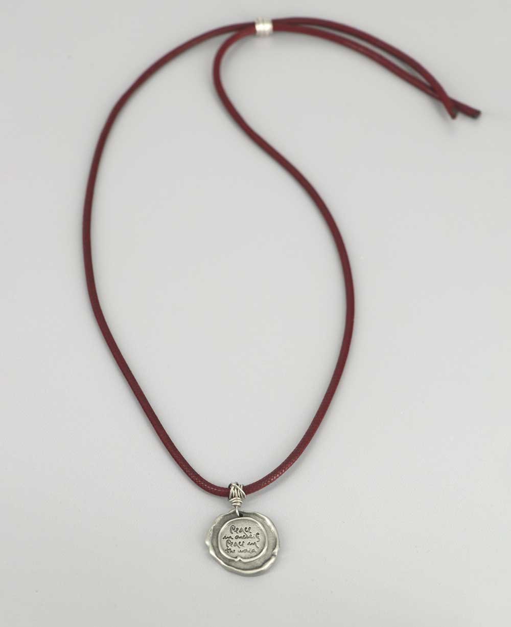 Thich Nhat Hanh Peace Quote Pendant Necklace - Necklaces