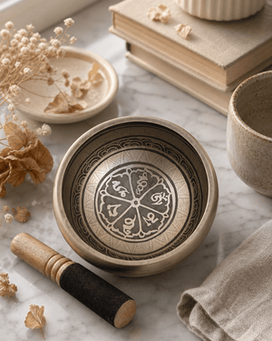 Tibetan Meditation Singing Bowl - Hand Bells & Chimes