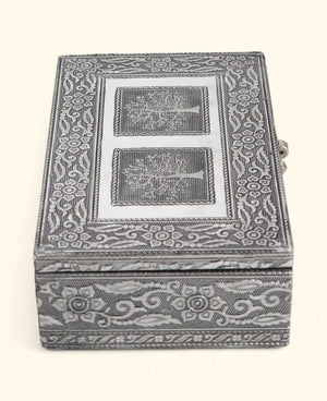 Tree of Life Mala, Jewelry Box – Handcrafted Metal Keepsake Storage with Velvet Lining - Jewelry Boxes