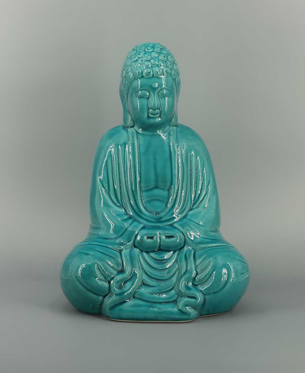 Turquoise Ceramic Buddha Statues - Sculptures & Statues