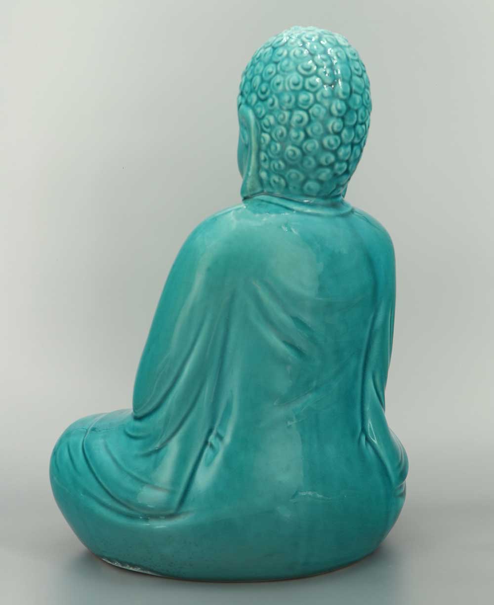 Turquoise Ceramic Buddha Statues - Sculptures & Statues